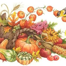 Схема вышивки «рог изобилия»