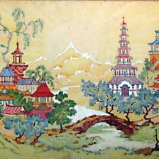 Схема вышивки «Китай»