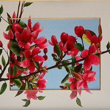 Схема вышивки «Ветка сакуры»