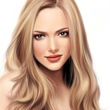 Схема вышивки «блондинка»