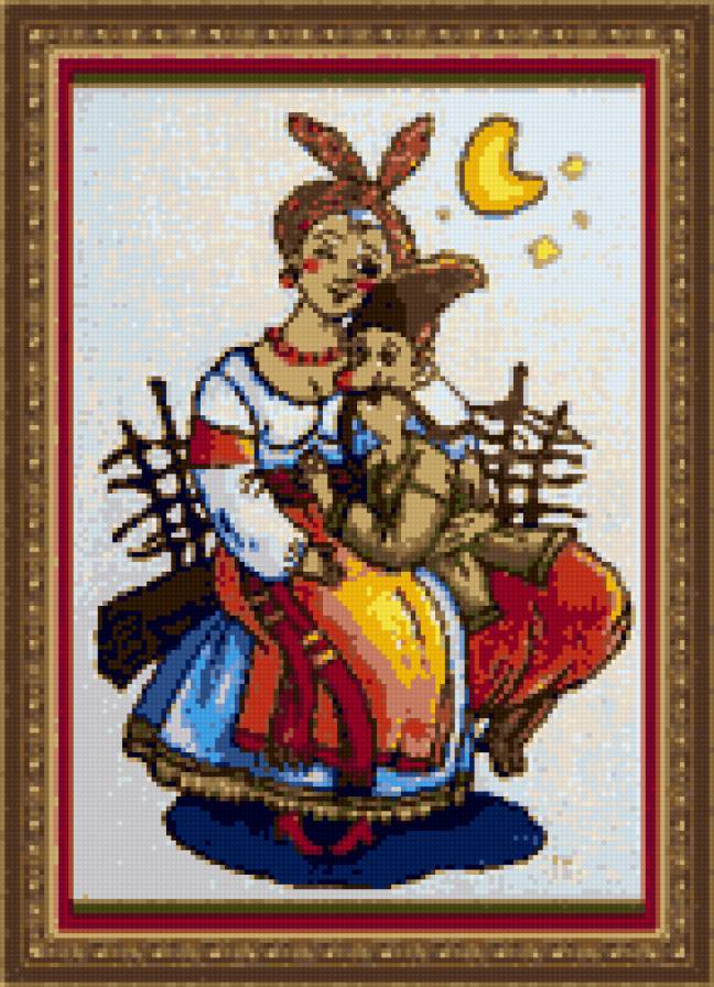 обнимашки - казак, казачка - предпросмотр