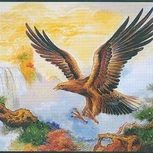 Схема вышивки «Полет орла»