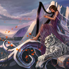 Схема вышивки «Фантазия с ирбисом»