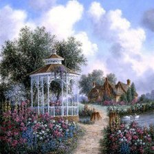 Схема вышивки «Серия "Пейзажи"»