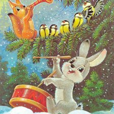 Схема вышивки «Открытка»