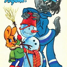 Схема вышивки «Открытка»