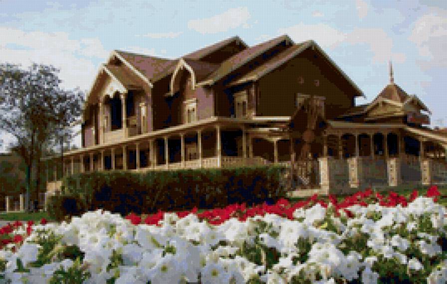 №163401 - особняк, дом, деревянный, терем, домик - предпросмотр