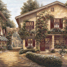 Схема вышивки «городок»