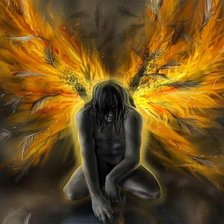 Схема вышивки «ангел»