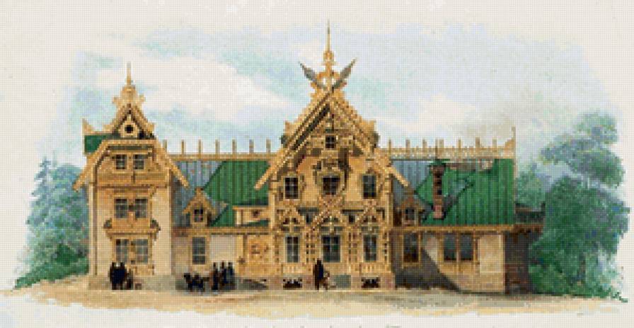 терем - деревянный, терем, изба, домик, особняк, дом - предпросмотр