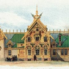 Схема вышивки «терем»