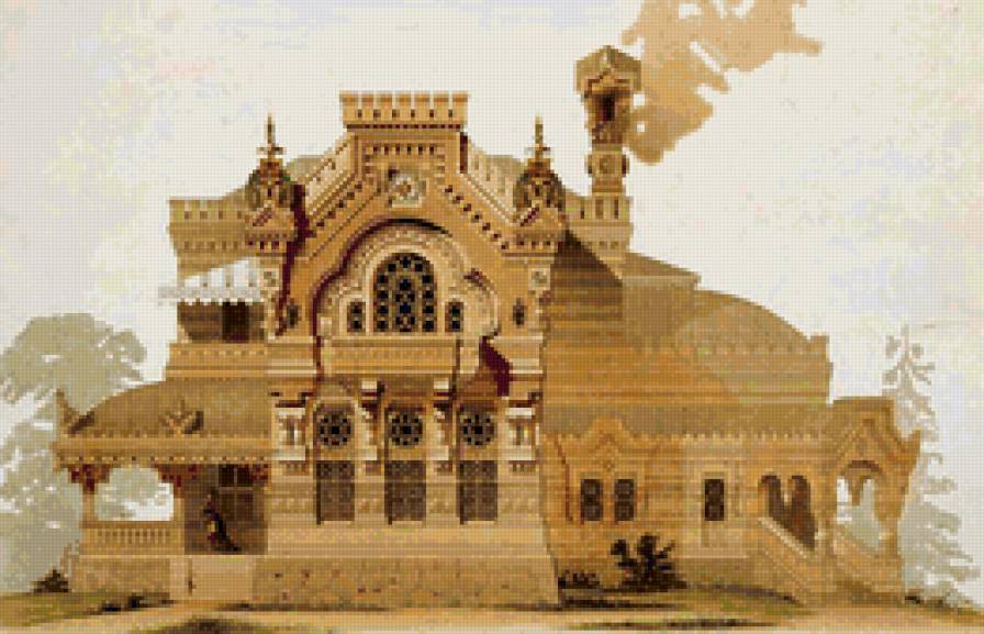 терем - особняк, изба, дом, домик, славян, терем, деревянный - предпросмотр