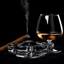 Схема вышивки «бокал с коньяком»