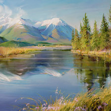 Схема вышивки «живопись»