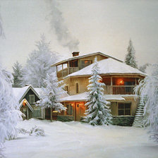 Схема вышивки «зимняя сказка»