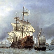 Схема вышивки «Виллем ван де Велде.»