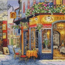 Схема вышивки «Кафе»