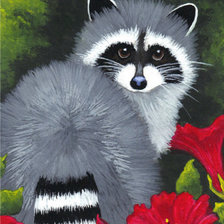 Схема вышивки «Енот»