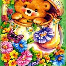 Схема вышивки «Медвежонок»