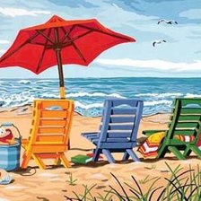 Схема вышивки «В ожидании отпуска»