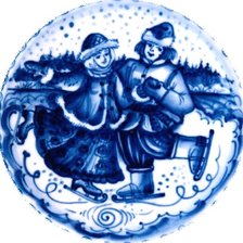 Схема вышивки «гжель»