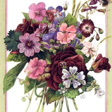 Схема вышивки «Цветы»
