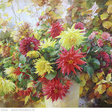 Схема вышивки «осенний букет»