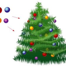 Схема вышивки «елка»