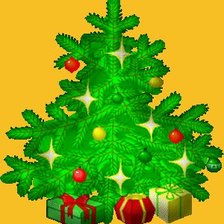 Схема вышивки «Новогодняя елочка»