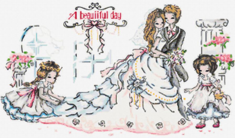 Свадьба - свадьба, молодожены, люди - предпросмотр