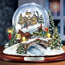 Схема вышивки «Очаровательный снежный шар»