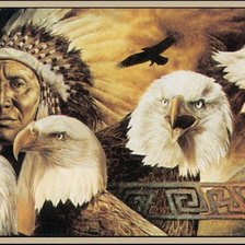 Схема вышивки «Серия "В индейском стиле"»