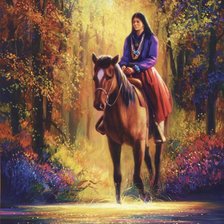 Схема вышивки «Серия "В индейском стиле"»