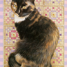 Схема вышивки «Кошка»