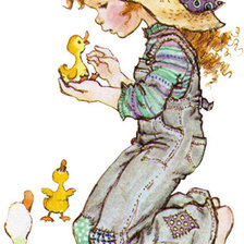 Схема вышивки «Девочка»