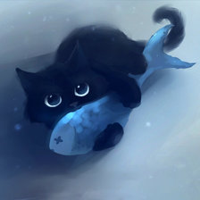 Схема вышивки «Картинка из сери "BLACK  KAT"»