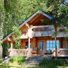 Схема вышивки «домик»