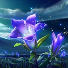 Схема вышивки «необычные цветы 2»