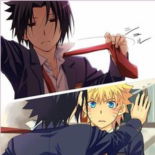 Схема вышивки «Саске&Наруто»