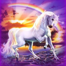 Схема вышивки «Единорог»