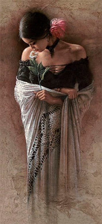 Серия "В испанском стиле" - девушка - оригинал