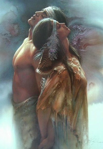 вдвоем - парень, индейцы, девушка, любовь - оригинал