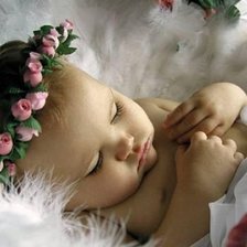 Схема вышивки «ляля спит»