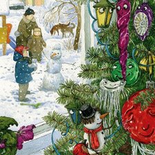 Схема вышивки «Новогодние игрушки»