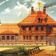 Схема вышивки «дом»