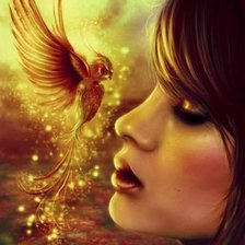 Схема вышивки «Девушка»