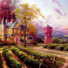 Схема вышивки «сказочный домик»