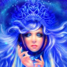 Схема вышивки «снежная королева»