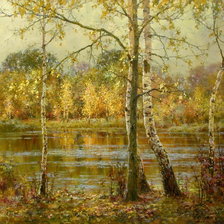 Схема вышивки «пейзаж»