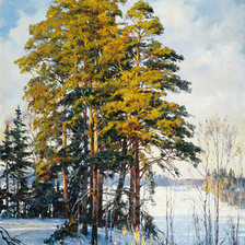 Схема вышивки «сосны»